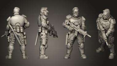 Military figurines Mr Smith 3d model